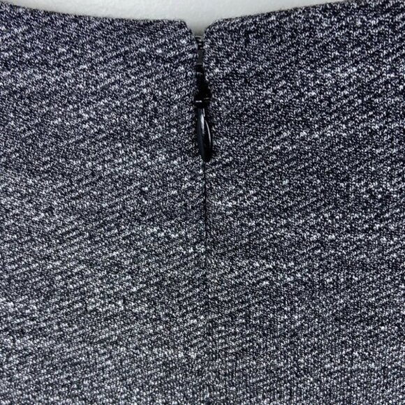 Madewell V-Neck Mini Dress Long Sleeves Grey Size 0 Bridgewalk Flare A-Line Boho - Picture 7 of 9